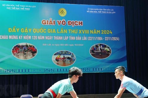200 vận động viên tranh tài tại Giải vô địch đẩy gậy quốc gia năm 2024