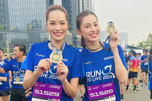 Hoa hậu Hoàng Phương, Tiểu Vy đầy năng lượng trên cung đường Giải chạy Run To Live 2024