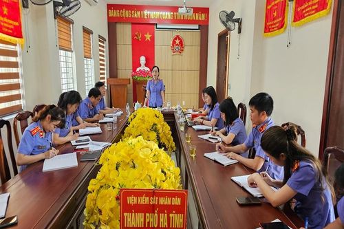 VKSND TP Hà Tĩnh đảm bảo đúng tiến độ, kế hoạch công tác