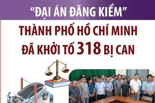 Thành phố Hồ Chí Minh: Đã khởi tố 318 bị can ở 'Đại án đăng kiểm'