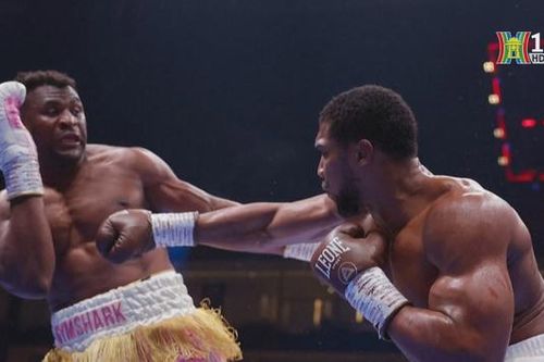 Joshua hạ knock-out Ngannou ba lần trong hai hiệp đấu