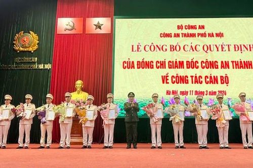 Công an Hà Nội điều động, bổ nhiệm Phó trưởng phòng, Phó trưởng Công an cấp huyện