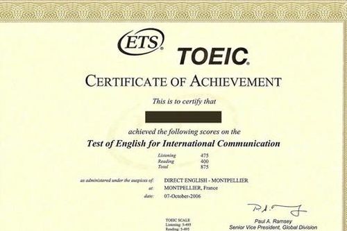 Phê duyệt liên kết tổ chức thi cấp chứng chỉ tiếng Anh TOEIC