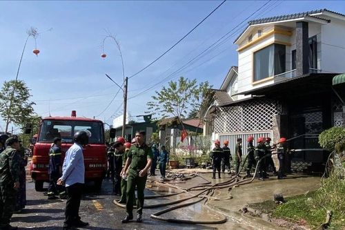 TP Gia Nghĩa: Kịp thời khống chế vụ hỏa hoạn tại khu tái định cư Đắk Nia