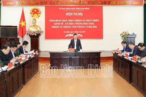 Nam Định: Tình hình kinh tế - xã hội 2 tháng đầu năm 2024 có bước phát triển so với cùng kỳ