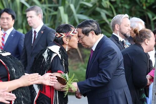 Hình ảnh Lễ đón Thủ tướng Phạm Minh Chính và Phu nhân thăm New Zealand