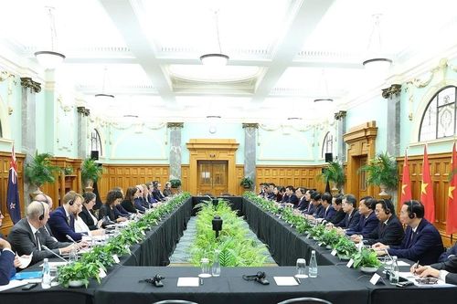 Hình ảnh cuộc hội đàm và gặp gỡ báo chí của hai Thủ tướng Việt Nam-New Zealand