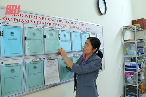 Xã Bắc Lương xây dựng nền hành chính phục vụ