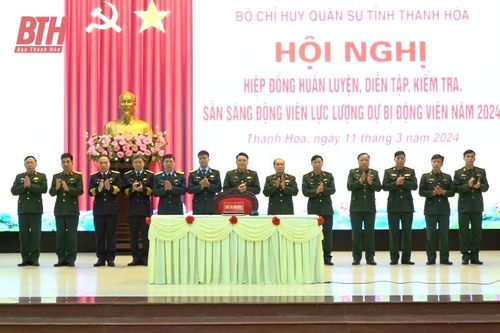 Hiệp đồng huấn luyện, diễn tập, sẵn sàng động viên lực lượng dự bị động viên