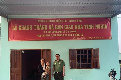 Công an huyện Krông Pa tích cực thực hiện công tác an sinh xã hội