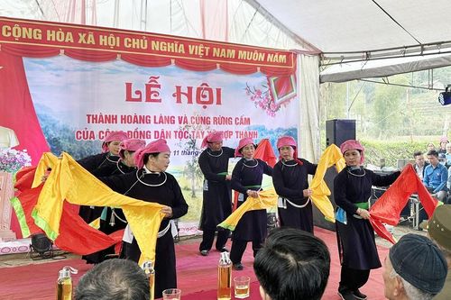 Nhộn nhịp Lễ hội Thành Hoàng làng và cúng rừng cấm xã Hợp Thành