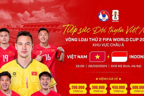 Vé xem trận đấu Việt Nam vs Indonesia mua ở đâu, giá bao nhiêu?