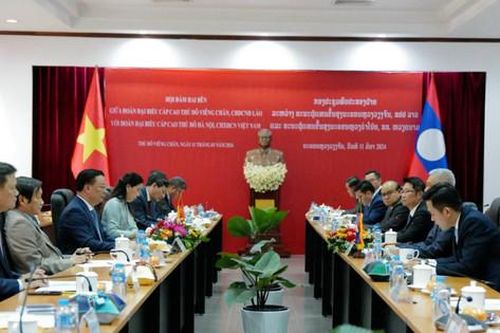 Đưa quan hệ hợp tác Hà Nội - Viêng Chăn trở thành hình mẫu