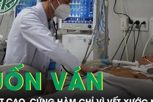 Sốt cao, cứng cổ, cứng hàm mắc uốn ván chỉ vì vết xước ở chân