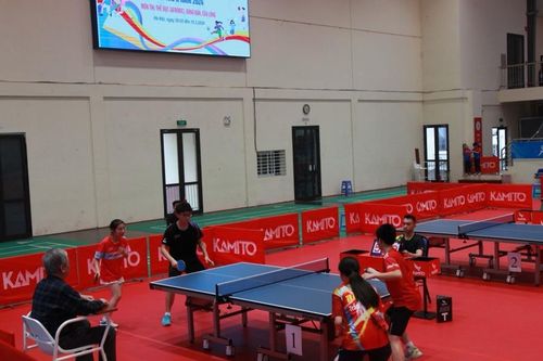 Hà Nội: 402 vận động viên tranh tài môn Bóng bàn tại Hội khỏe Phù Đổng