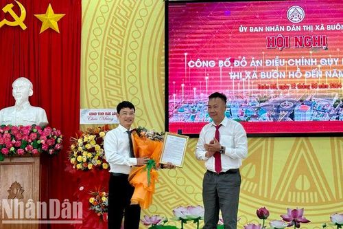 Thị xã Buôn Hồ công bố Đồ án điều chỉnh Quy hoạch chung thị xã đến năm 2045