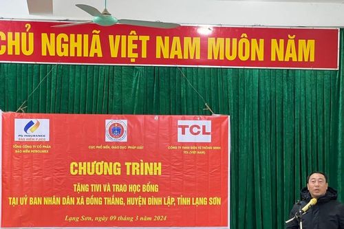 Cục Phổ biến, giáo dục pháp luật tổ chức thành công các hoạt động thiện nguyện tại tỉnh Lạng Sơn