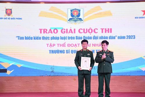 Phát động Cuộc thi 'Tìm hiểu kiến thức pháp luật trên Báo Quân đội nhân dân' năm 2024
