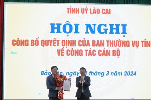 Chánh Văn phòng Tỉnh ủy Lào Cai làm Bí thư huyện ủy