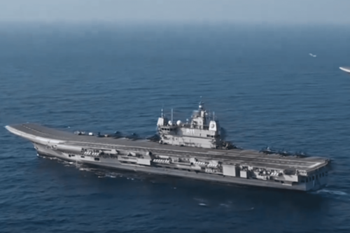 Khoảnh khắc tiêm kích MiG-29 do Nga sản xuất cất cánh từ tàu sân bay Ấn Độ