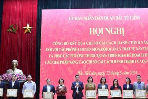 Chỉ số cải cách hành chính năm 2023 của UBND quận Bắc Từ Liêm đạt 94,27%