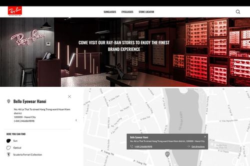 Bello Eyewear chuỗi cửa hàng kính Ray-Ban chính hãng, Ray-Ban Certified Store