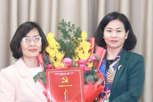 Ban Thường vụ Thành ủy Hà Nội trao quyết định công tác cán bộ