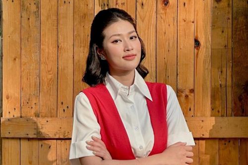 Hoa hậu Thiên Ân thay đổi phong cách sau khi cắt mái tóc dài