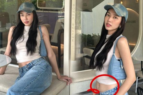 Hoa hậu Thùy Tiên lộ dấu hiệu tăng cân, vòng 2 kém thon gọn