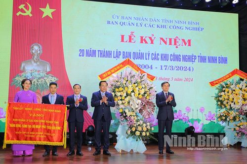 Kỷ niệm 20 năm thành lập Ban Quản lý các khu công nghiệp tỉnh Ninh Bình