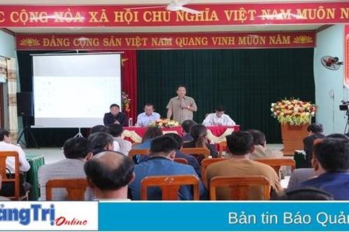 Đối thoại thành với 24 hộ dân bị ảnh hưởng từ công trình Bãi tắm cộng đồng xã Trung Giang