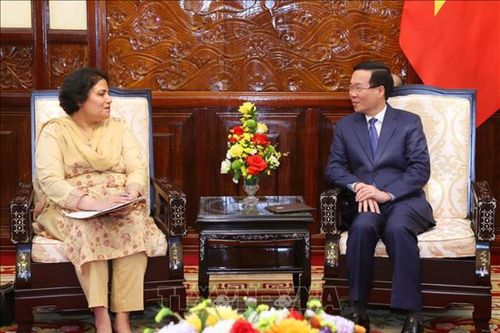 Chủ tịch nước Võ Văn Thưởng tiếp Đại sứ Pakistan đến chào từ biệt