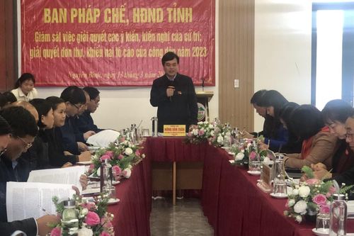 Giám sát việc giải quyết các ý kiến, kiến nghị và đơn thư khiếu nại, tố cáo tại huyện Nguyên Bình