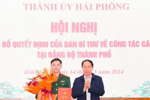 Đại tá Trần Xuân Thắng tham gia Ban Thường vụ Thành ủy Hải Phòng