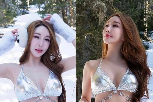 Hot girl diện bikini khoe thân hình 'cực cháy' giữa trời tuyết lạnh