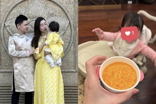 Đỗ Mỹ Linh ra dáng 'mẹ bỉm', chăm con gái cực khéo