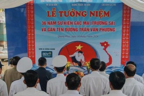 Thị xã Ba Đồn, tỉnh Quảng Bình: Gắn biển tên đường mang tên liệt sĩ Gạc Ma