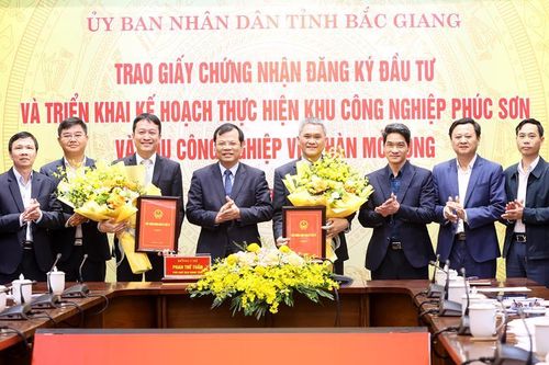 Bắc Giang sắp có thêm 2 khu công nghiệp, tổng vốn đầu tư hơn 3.000 tỷ