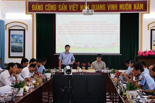 Quyết tâm đưa Đồng Tháp trở thành tỉnh tiên phong, kiểu mẫu trong sản xuất nông nghiệp