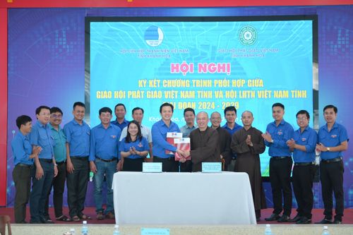 Hội Liên hiệp Thanh niên Việt Nam tỉnh Khánh Hòa: Hiệp thương kiện toàn nhân sự và ký kết phối hợp với Giáo hội Phật giáo Việt Nam tỉnh
