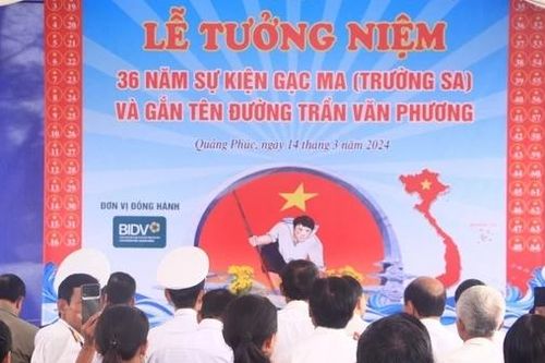 Đặt tên đường phố liệt sĩ Trần Văn Phương hy sinh khi bảo vệ Gạc Ma