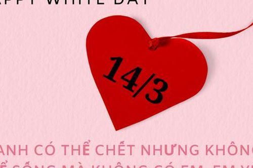 Những mẫu thiệp Valentine trắng 14/3 online đẹp nhất 2024