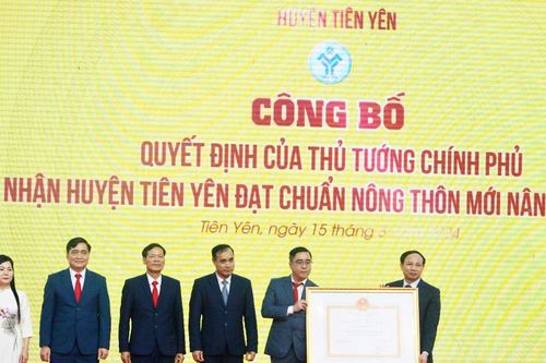 Quảng Ninh: 2 huyện đón nhận đạt chuẩn nông thôn mới và nông thôn mới nâng cao