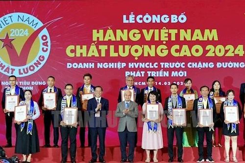 529 doanh nghiệp đạt chứng nhận hàng Việt Nam chất lượng cao