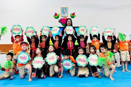 Nhiều trường Mầm non ở Quảng Ninh 'Nói không với rác thải nhựa'