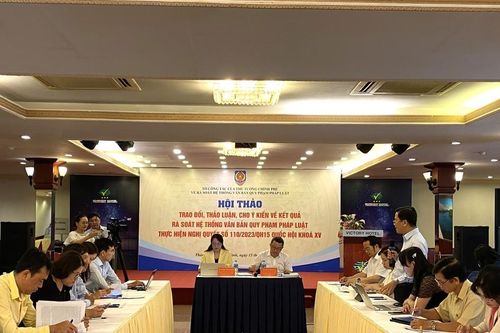 Tổ công tác của Thủ tướng Chính phủ Hội thảo về kết quả rà soát văn bản quy phạm pháp luật