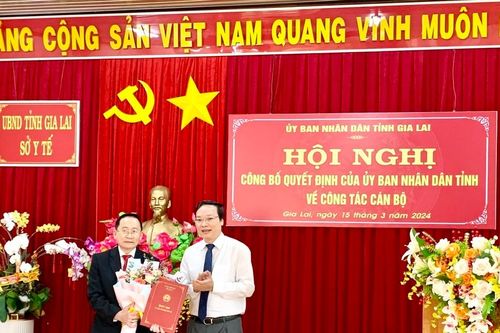 Ông Lý Minh Thái được bổ nhiệm làm Giám đốc Sở Y tế Gia Lai