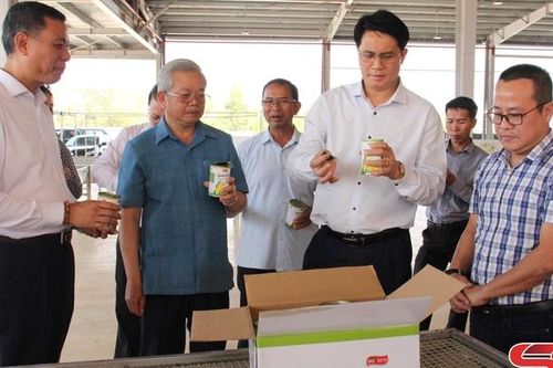 Đoàn đại biểu tỉnh U Đôm Xay thăm mô hình kinh tế trên địa bàn huyện Mai Sơn