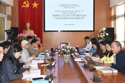 Công bố kết quả nhiệm vụ 'Nghiên cứu, sưu tầm, biên dịch văn bia Phật giáo Nghệ An'