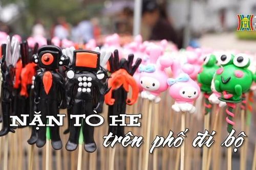Nặn tò he trên phố đi bộ | Nhịp sống Hà Nội | 15/03/2024